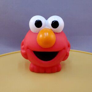Sesame Street Collect a Pal Elmo Round Plastic Pvc Figure Mattel 2"